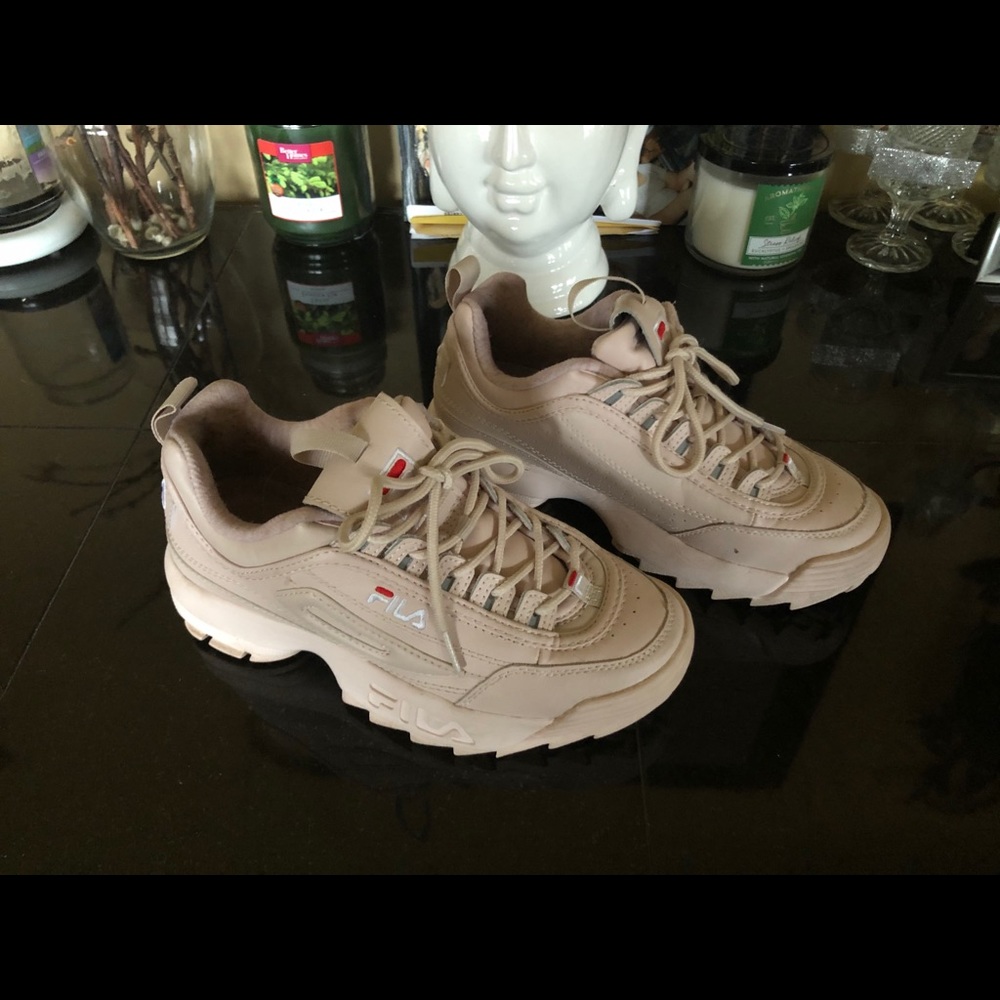 Almost new peachy Filas